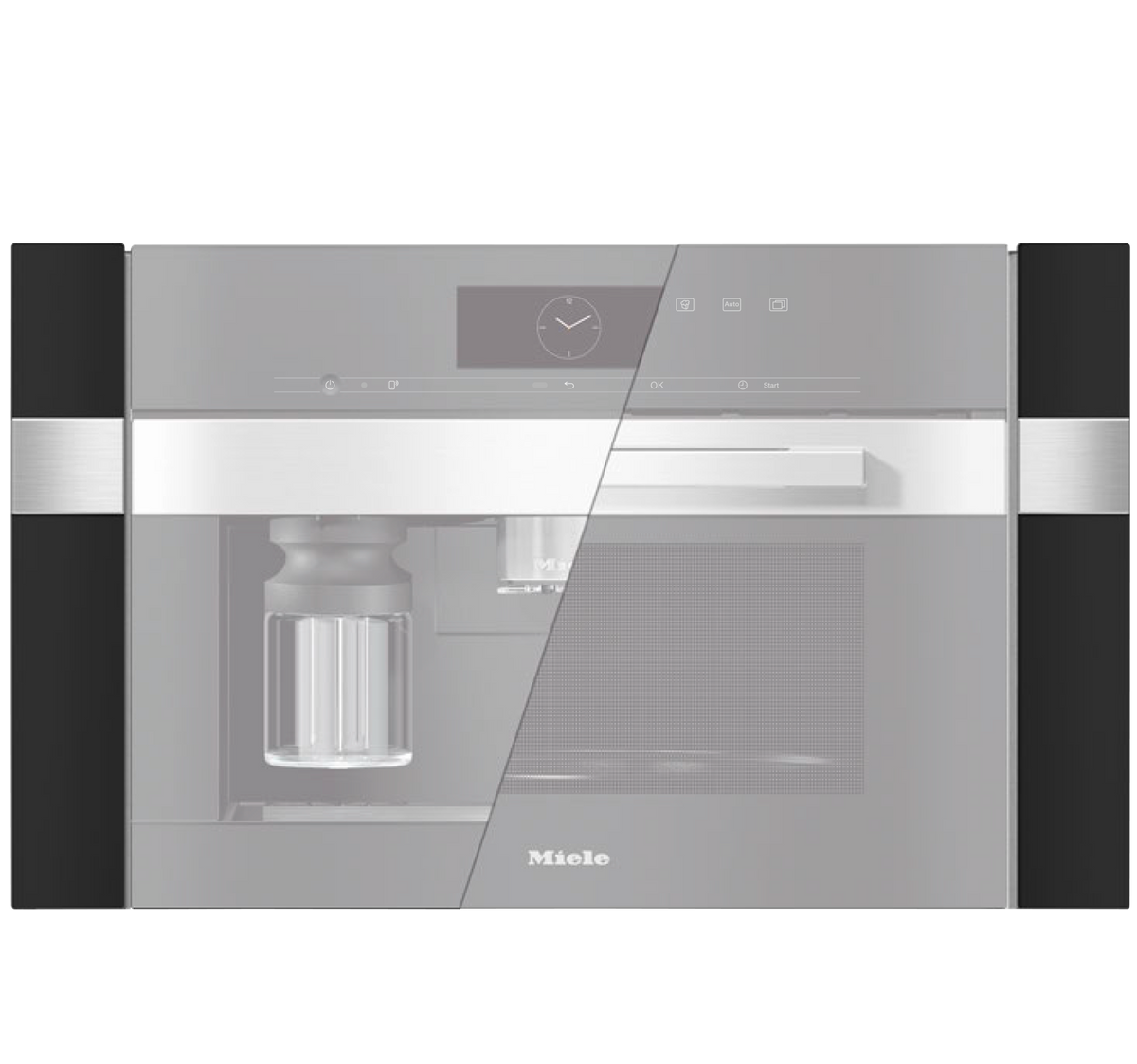 Miele EBA 7848 Trim Kit for 30" x 18" Niche - Clean Touch Steel