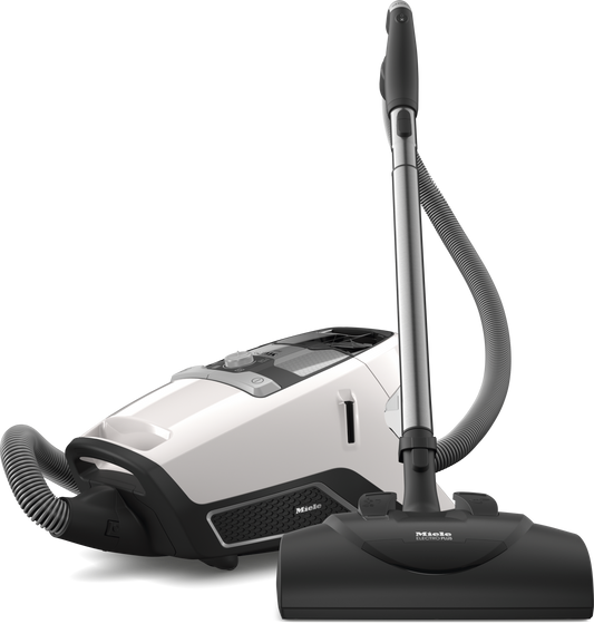 Miele Blizzard CX1 Cat & Dog Bagless Canister Vacuum - Lotus White — Silo shot
